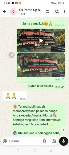 Testimonial Papan Bunga dumai